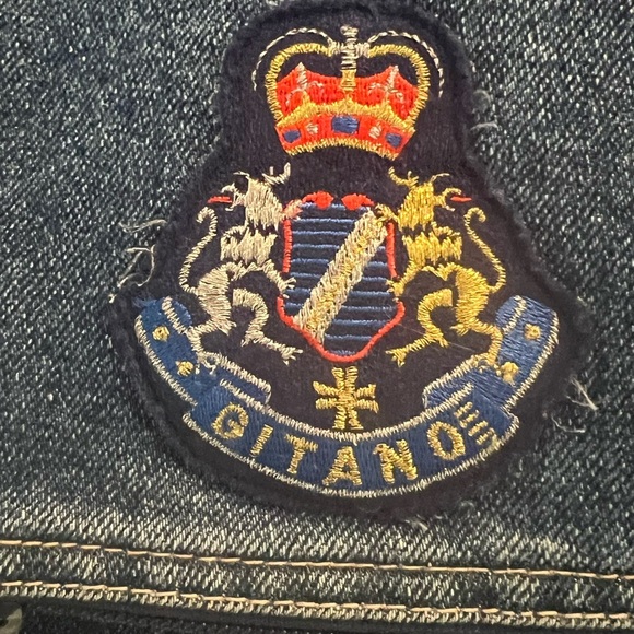Vintage 1990’s Gitano Blue Jean/Denim purse with Embroidered Patch A 25030 - Picture 3 of 3
